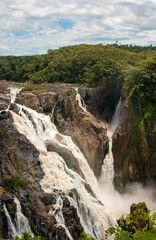 Obraz premium Waterfall on Eroded Rock, Cairns, Queensland Australia