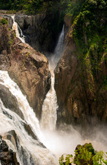 Waterfall on Eroded Rock, Cairns, Queensland Australia
