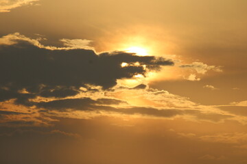 sunset in the sky