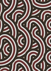 Colour Hexagon Tile Connection art background design illustration