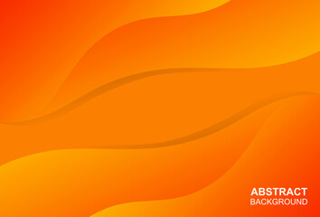 Orange abstract gradient background, modern layout design for posters, banners, covers etc. vector illustration