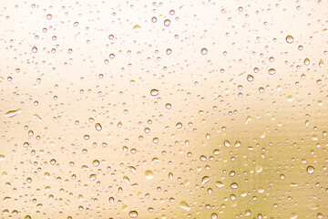 Detail of raindrops