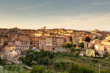 Fototapeta na wymiar Cityscape of city Siena, Tuscany, Italy