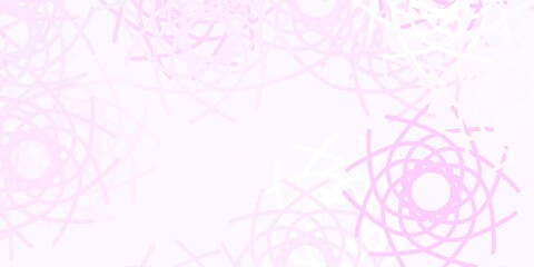 Light Purple vector texture with memphis shapes.