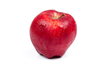 red apple on a white background
