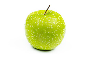 green apple on a white background