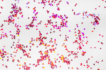 nail art material, manicure decor and sparkling pink pattern