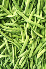 Green beans on village market in Turkey