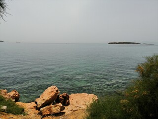 sea and rocks in Greece