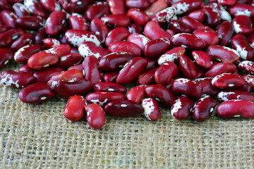 Beans close-up. Healthy food, bean.