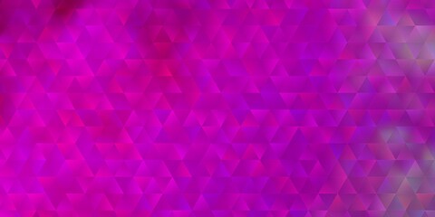 Light Pink vector texture with triangular style.