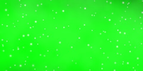 Light Green vector texture with beautiful stars. Shining colorful illustration with small and big stars. Pattern for websites, landing pages.