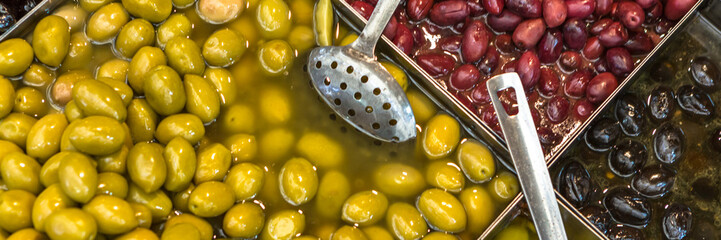 Dried Dates., tamara and olives. Holy trip through the historic cities of Israel. Web banner in...