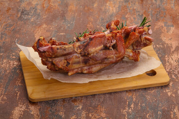 Smoked pork ribs