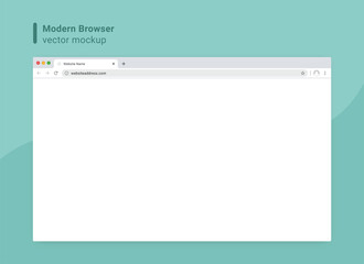 modern browser template vector