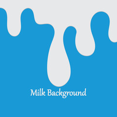 Milk White Liquid Dripping Blue Background Illustrations & Vectors