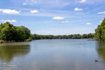 Panorama view over the Ruhr area North Rhine Westphalia Gelsenkirchen