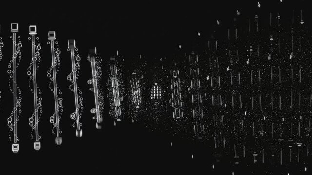 DNA strand / helix / scan / K&uuml;nstliche Intelligenz KI / loop