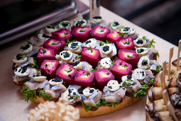 this is a variety of cold appetizers