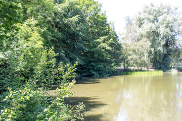 Panorama view over the Ruhr area North Rhine Westphalia Gelsenkirchen