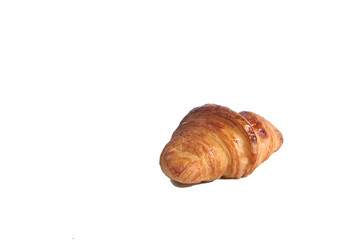 croissant isolated on white background horizontal image