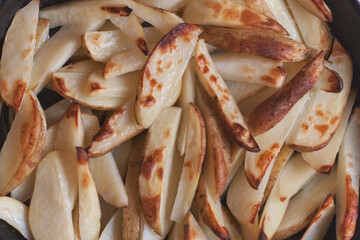 grilled potato on the plate