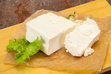 Greek traditional Feta soft cheese