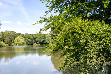 Panorama view over the Ruhr area North Rhine Westphalia Gelsenkirchen