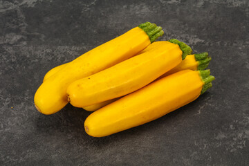 Ripe tasty Yellow young zucchini