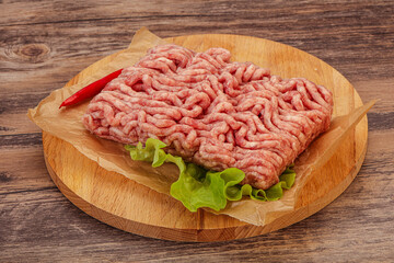 Raw Minced pork meat for cooking