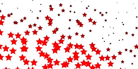 Dark Red vector background with colorful stars. Colorful illustration in abstract style with gradient stars. Design for your business promotion.