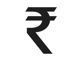 Indian rupee sign. finance infographic design element