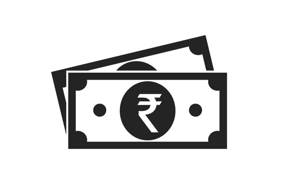 indian rupee bill icon. financial and banking infographic design element