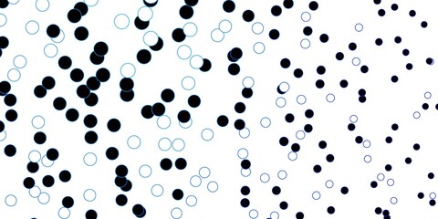 Dark BLUE vector texture with disks. Abstract colorful disks on simple gradient background. Pattern for wallpapers, curtains.