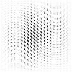 Four points stars in black color on white background. Minimal abstract wavy halftone texture. Pop art style. Can be used for landing pages, posters, brochures, flyers, ads, banners, promotions.