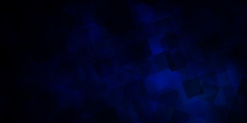 Obraz premium Dark BLUE vector template with crystals, triangles.
