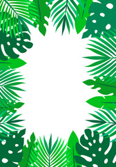 Vector tropical frame with leaves