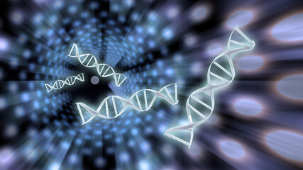 DNA Solutions. Digital modern art