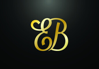 Initial Monogram Letter EB Logo Design Vector Template. EB Letter Logo Design 