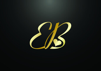 Initial Monogram Letter EB Logo Design Vector Template. EB Letter Logo Design 