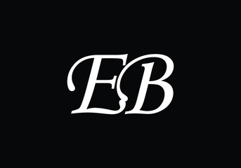 Initial Monogram Letter EB Logo Design Vector Template. EB Letter Logo Design 