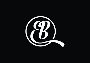 Initial Monogram Letter EB Logo Design Vector Template. EB Letter Logo Design 
