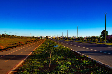 A beautiful view of the city of Águas Claras in Brasília, Brazil.