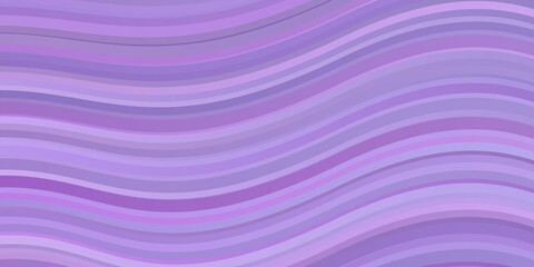 Light Purple vector texture with curves. Illustration in halftone style with gradient curves. Pattern for ads, commercials.