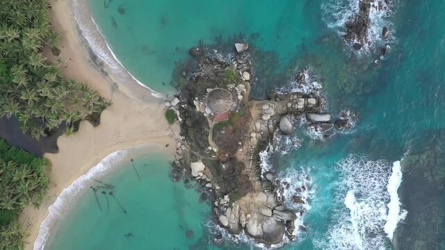 Tayrona National park aerial view