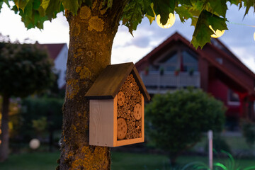 Insect hotel in the garden