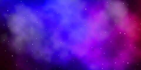 Dark Blue, Red vector layout with bright stars. Shining colorful illustration with small and big stars. Pattern for wrapping gifts.