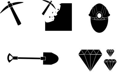 Mining Tool Icons 