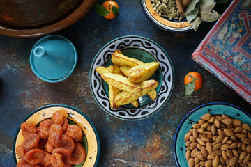 Baklava is a traditional Arabic dessert with walnuts and honey