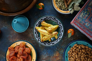 Baklava is a traditional Arabic dessert with walnuts and honey